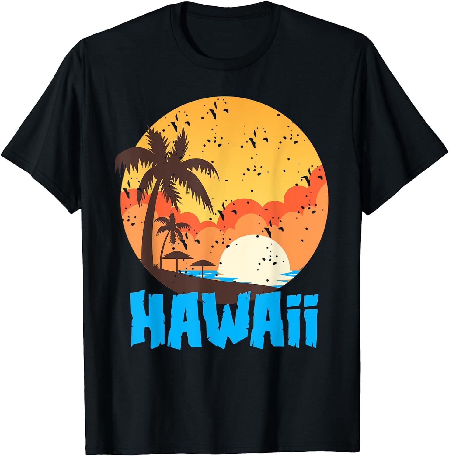 Classic Hawaiian Palm Beach Hawaii Souvenir T-Shirt T-shirts - Walmart.com