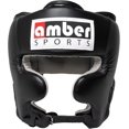 thumbnail image 1 of Classic Headgear for Boxing & MMA, Full-Face Training Head Guard with Cheek Protection, Adjustable Fit, Durable Leather & Multi-Layer Padding for Sparring and Muay Thai, Black, X-Large, 1 of 7