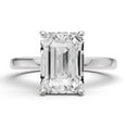 thumbnail image 1 of Classic Hidden Halo Lab Grown Diamond Engagement Ring in 14K White Gold (2.50 CT Emerald Center) Ring Size : 6.5, 1 of 5