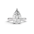 thumbnail image 1 of Classic Hidden Halo Lab Grown Diamond Engagement Ring in 14K White Gold (3 CT Pear Center) Ring Size : 7, 1 of 5