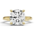 thumbnail image 1 of Classic Hidden Halo Lab Grown Diamond Engagement Ring in 14K Yellow Gold (1 CT Round Center) Ring Size : 5, 1 of 5