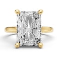 thumbnail image 1 of Classic Hidden Halo Lab Grown Diamond Engagement Ring in 14K Yellow Gold (5 CT Radiant Center) Ring Size : 7.5, 1 of 5