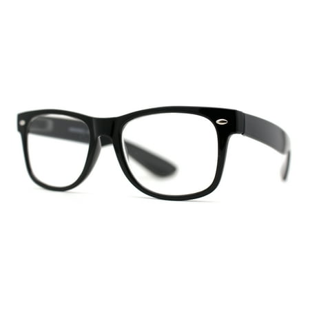 Classic Hipster Horn Rim Reading Glasses Black +2.0