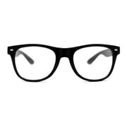 Classic Hipster Plastic Horn Rim Blue Light Filtering Computer Glasses Black