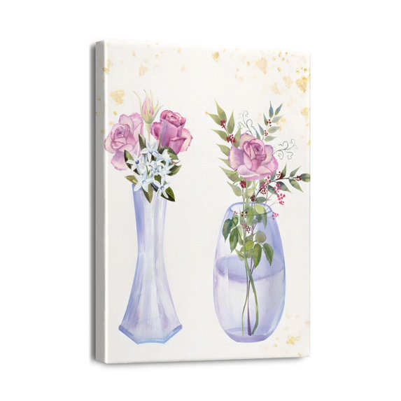 Classic Home Decor Bathroom Canvas Rustic Retro Wall Painting, Farmhouse-Inspired Framed 12X16inch Art for Living Room, Bedroom, Wall Decor