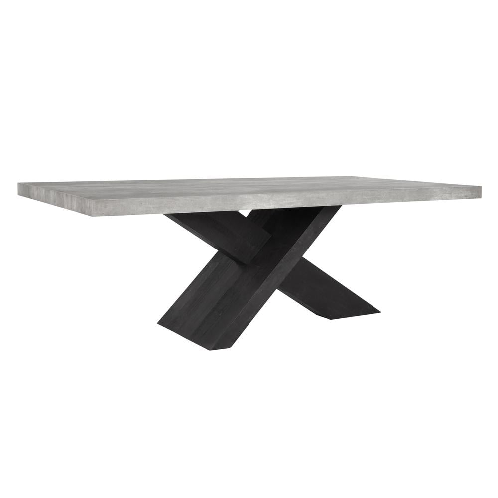 Classic Home Durant 84" Dining Table Black/Antique Gray