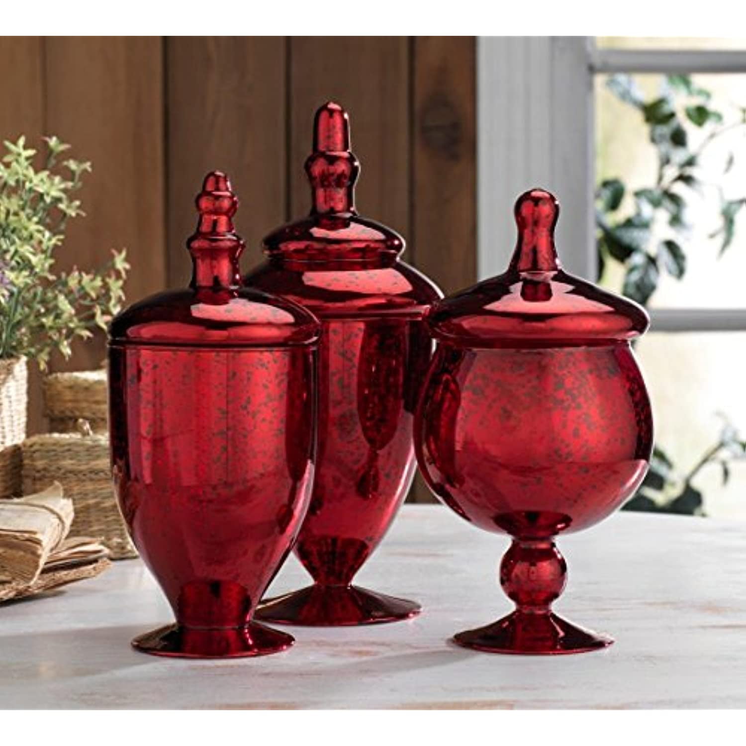 3 Piece Apothecary Jar Set Red Barrel Studio