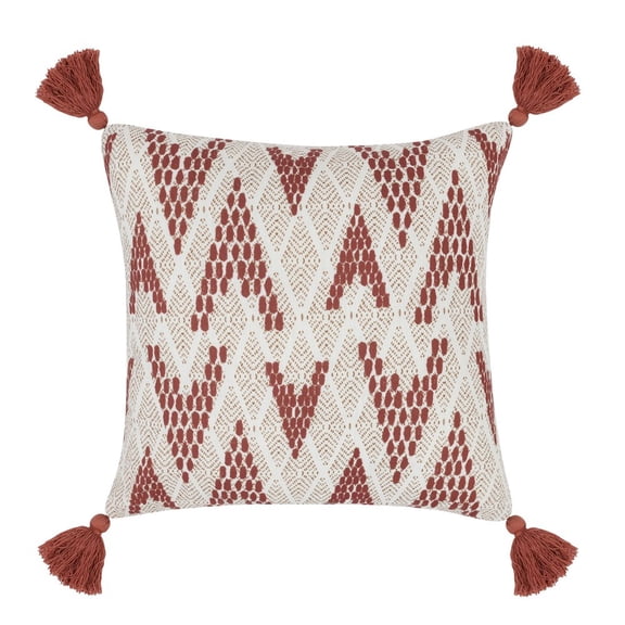 Classic Home Indoor/Outdoor Sanibel Natural/Clay Red 20x20