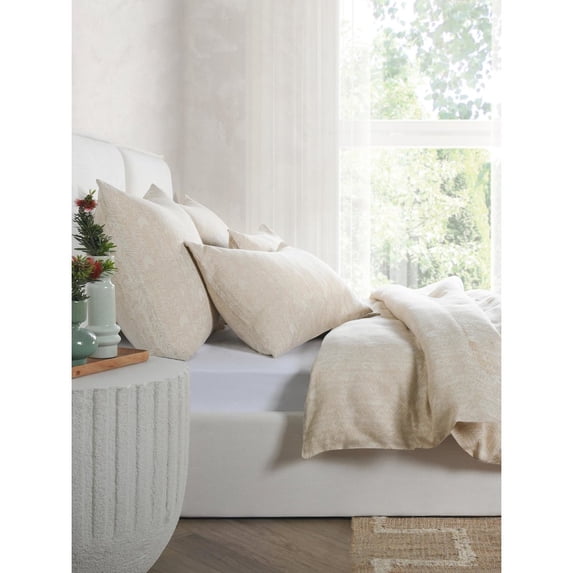 Classic Home Lana 100% Cotton Embroidered Natural King Duvet by Kosas Home