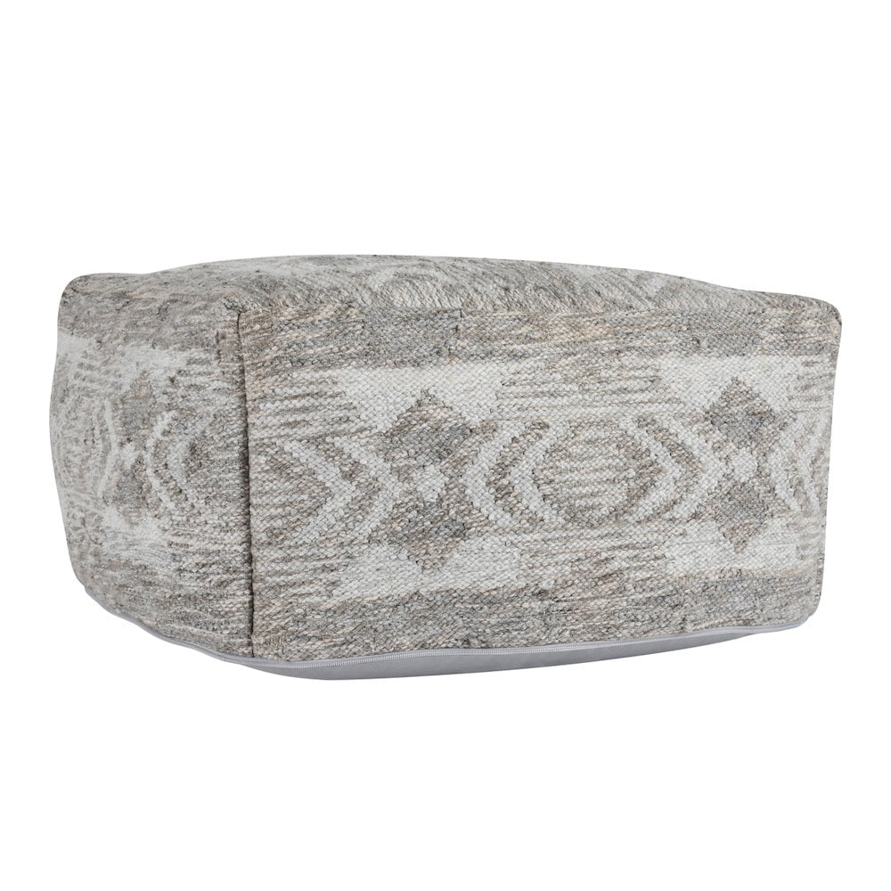 Classic Home Performance Caravan Gray Multi Pouf