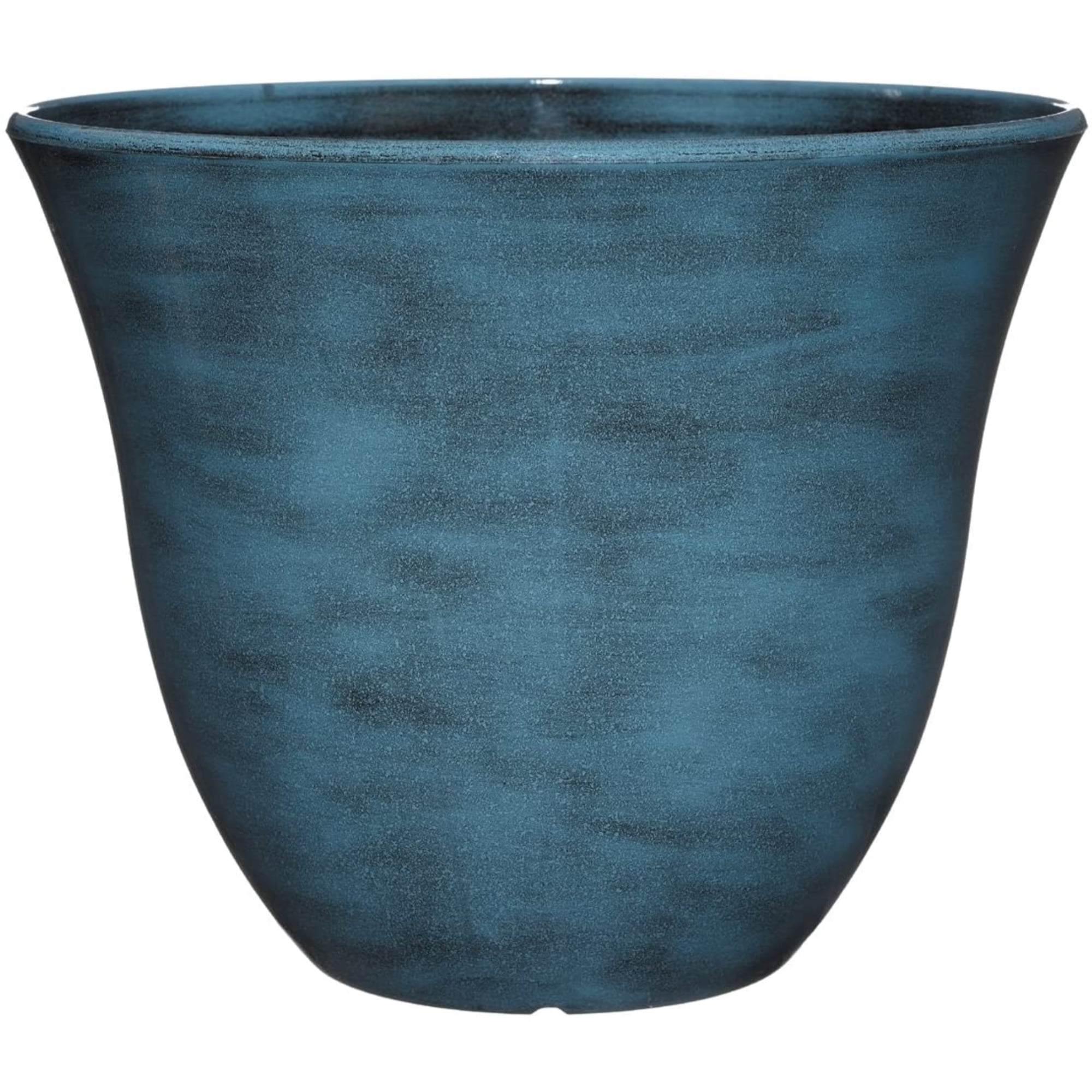 Blue Jean 13-Inch Resin Indoor/Outdoor Round Planter