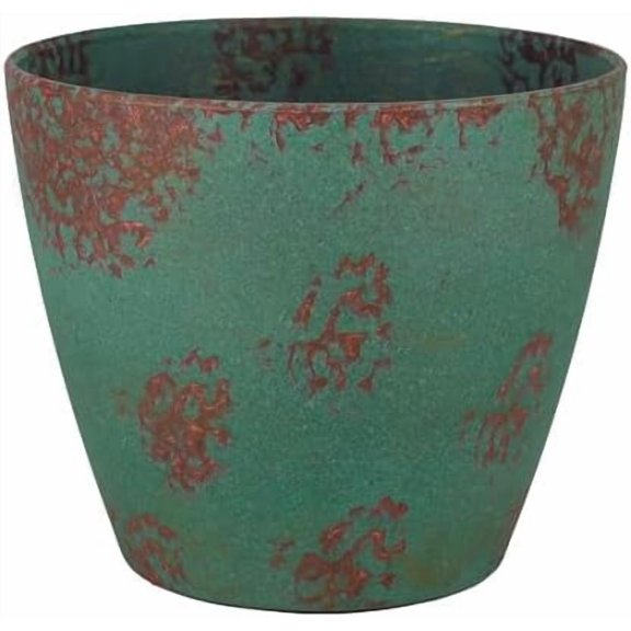 Classic Home and Garden Premiere Collection Planter Vogue, 8", Patina Copper