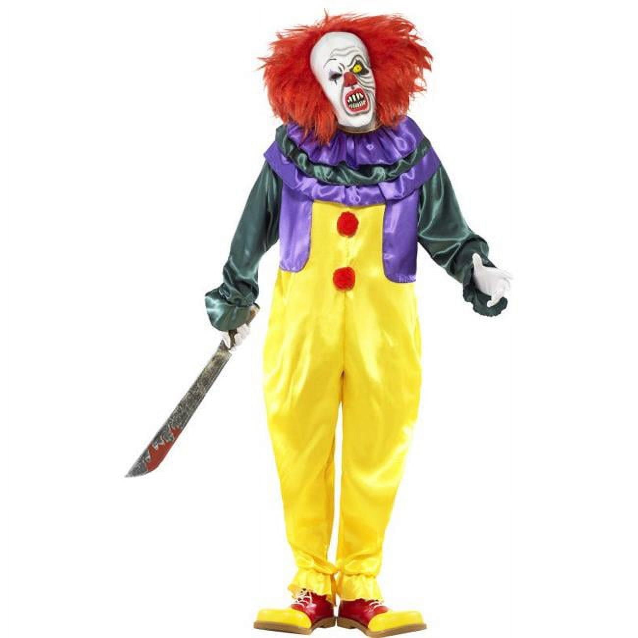 Classic Horror Clown Costume Adult Yellow Classic Horror Clown Costume Adult Yellow