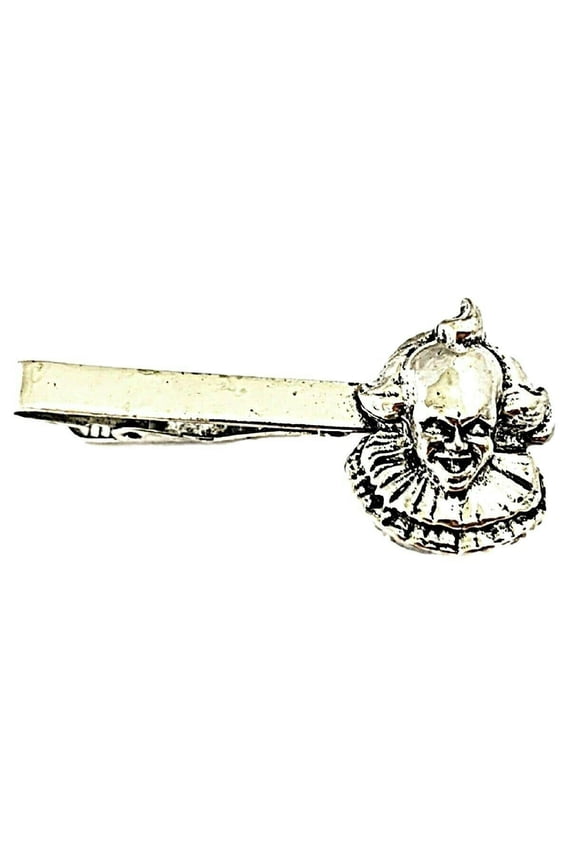 Classic Horror Movie It Pennywise Character Face Enamel Metal Tie Clip