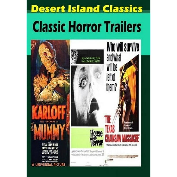 Classic Horror Trailers (DVD), Desert Island Films, Horror Walmart