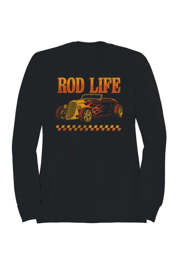 Classic Hot Rod Life Flames Men's Sweatshirt