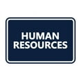 thumbnail image 1 of Classic Human Resources Sign (Navy Blue / White) - Medium, 1 of 1