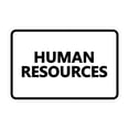 thumbnail image 1 of Classic Human Resources Sign (White) - Medium, 1 of 1