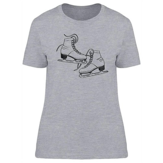 Classic Ice Skates T-Shirt Women -Image by Shutterstock, Female XX-Large