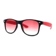 thumbnail image 1 of Classic Iconic 2 Tone Horn Rim Sunglasses Black Red, 1 of 4