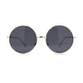 thumbnail image 1 of Classic Iconic Hippie Large Circle Lens Round Metal Sunglasses Gold / Black, 1 of 4