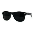thumbnail image 1 of Classic Iconic Hipster Horn Rim Sunglasses Matte Black Shiny Arm, 1 of 4