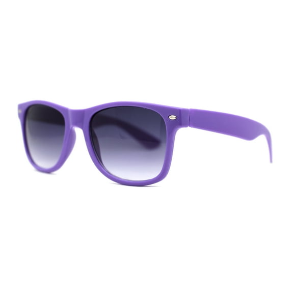 Classic Iconic Pop Color Horn Rim Sunglasses Purple Smoke