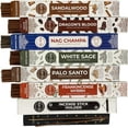 thumbnail image 1 of Classic Incense Sticks - Total 120 Insence-Sticks (20 Insense x 6 Incence) - Incense Sticks Variety Pack with Nag Champa, White Sage, Sandalwood, Palo Santo, Dragon's Blood and Incense Holder, 1 of 8