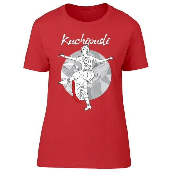 Classic Indian Dance Kuchipudi T-Shirt Women -Image by Shutterstock, Female Medium