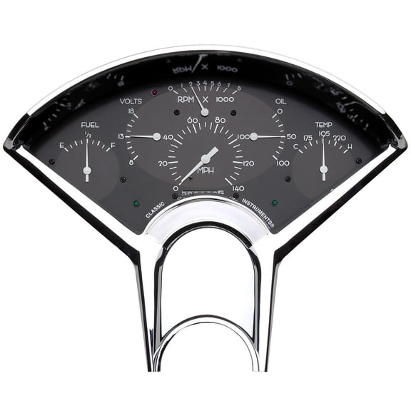 Classic Instruments BE01BB Bel Era Gauge Package Black