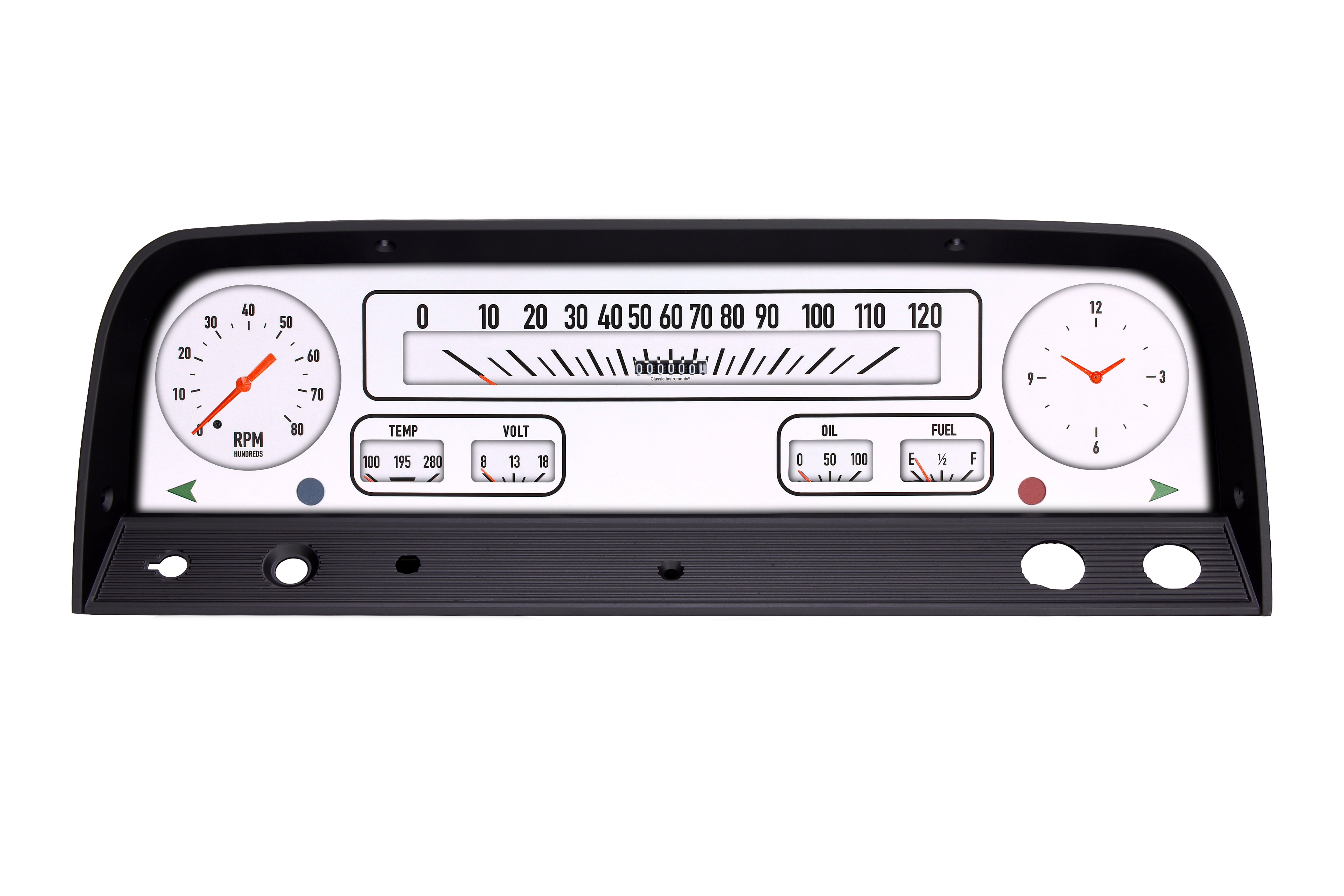 Classic Instruments CT64W Classic Truck Gauge Package White