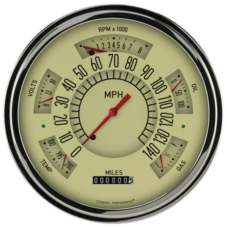 Classic Instruments FC49T Tan Series Gauge Package