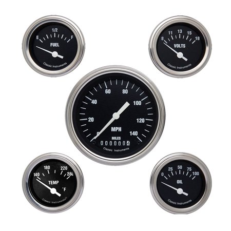 Classic Instruments HR00SLF Hot Rod Series 5 Gauge Package