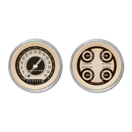 Classic Instruments NT02SHC Nostalgia VT Series 2 Gauge Package