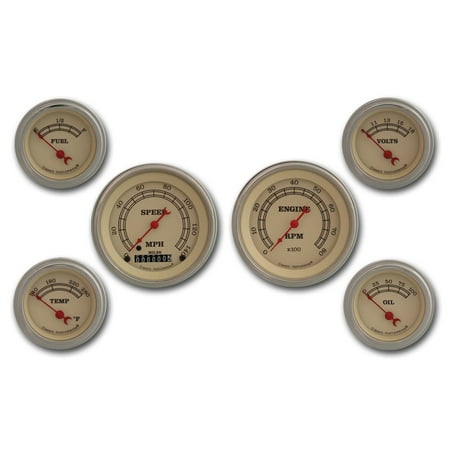 Classic Instruments VT01SLF Vintage Series Six Gauge Set