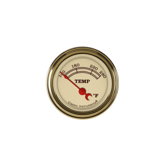 Classic Instruments VT26GLF Vintage Water Temperature Gauge