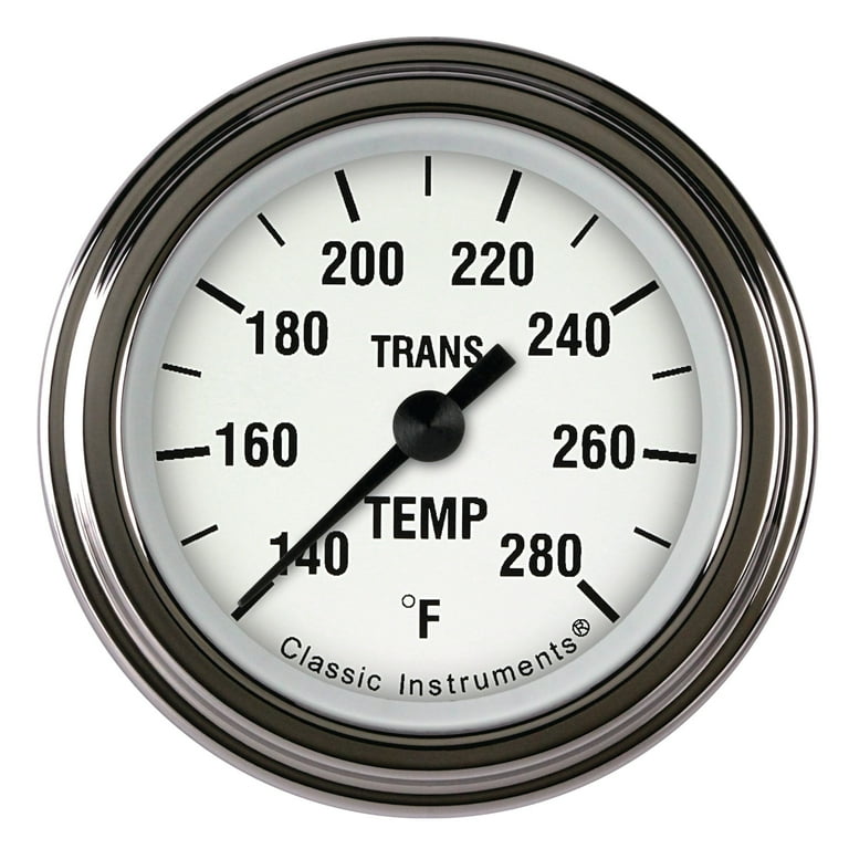 Classic Instruments White Hot Transmission Temp 2-1/8 Full Sweep WH127SLF Classic Instruments White Hot Transmission Temp 2-1/8 Full Sweep WH127SLF