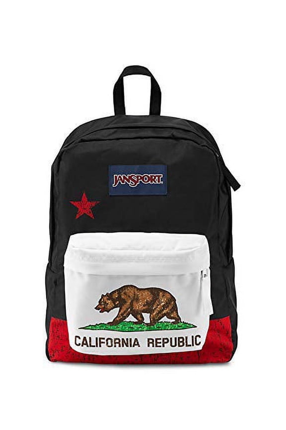 Classic Jansport Superbreak Backpack (Red New California Republic (T50109P))