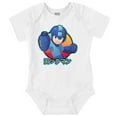 thumbnail image 1 of Classic Japanese Video Game Mega Man Romper Boys or Girls Infant Baby Brisco Brands 12M, 1 of 6