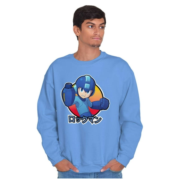 Classic Japanese Video Game Mega Man Unisex Plus Size Sweatshirt Brisco Brands 3X