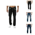 thumbnail image 1 of Classic Jeans for Men Spring Summer Casual Full Length Flared Denim Pants with Pockets Trousers, 1 of 1