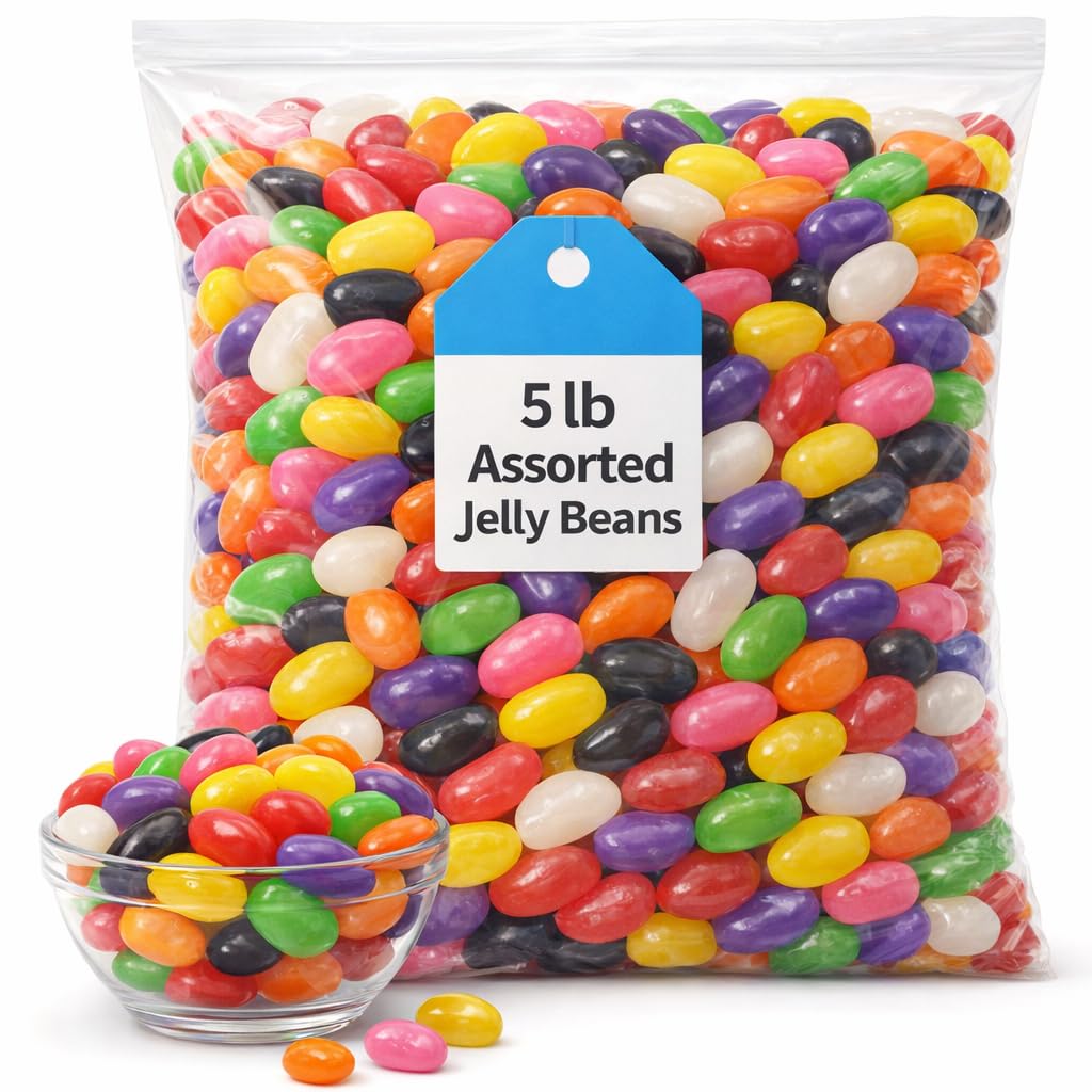Classic Jelly Beans Bulk Candy Over 5 LB Assorted Fruity Flavors Classic Jelly Beans Bulk Candy Over 5 LB Assorted Fruity Flavors