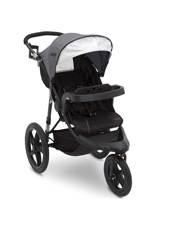 Classic Jogging Stroller by , Grey