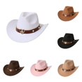 thumbnail image 1 of Classic Kids Cowboy Hat with Wide Brim and Heart Embellishment for Festivals and Jazz Events, 1 of 4