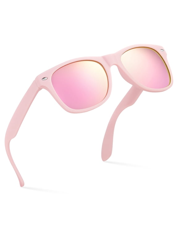 Classic Kids Sunglasses for Boys Girls Age 3-12 Shatterproof UV400 Toddler Children Sun Glasses