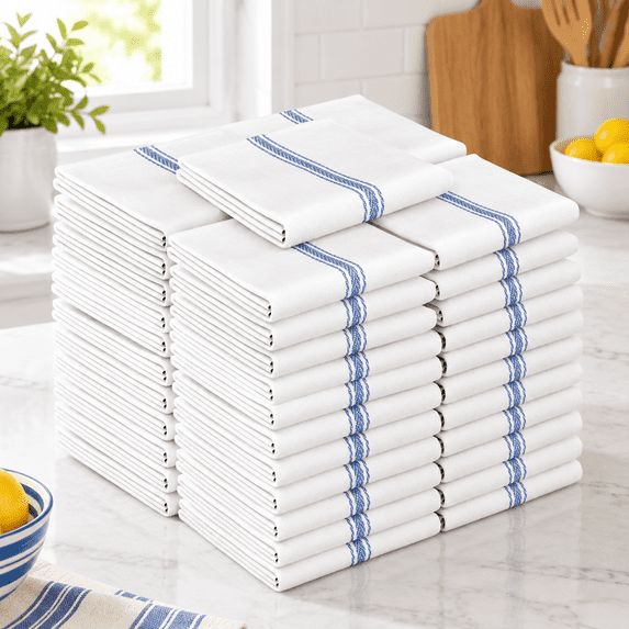 Classic Kitchen Towels - 45 Packton Towel Set Reusable Wash Cloths ...