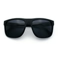 thumbnail image 1 of Classic Kush Mens Fancy Sport Horn Rim Plastic Manly Sunglasses Matte Black - Black, 1 of 8