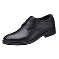 thumbnail image 1 of Classic Lace Up Leather Shoes for Men Comfortable Non Slip Business Oxford Shoes Casual Non Slip Dress Shoes, 1 of 7