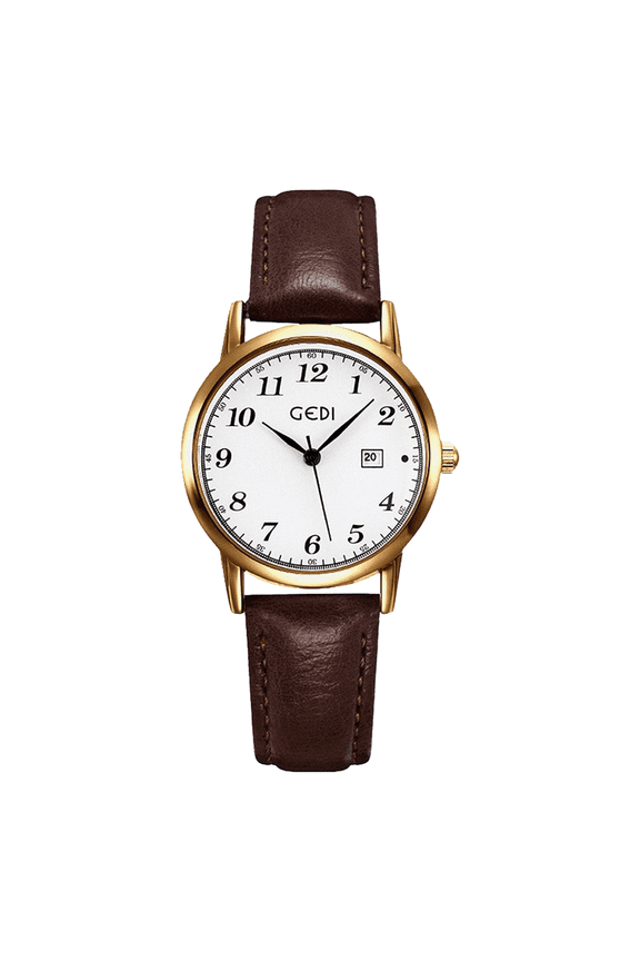 Classic Ladies' Round Quartz Watch - Timeless Style for Every Occasion