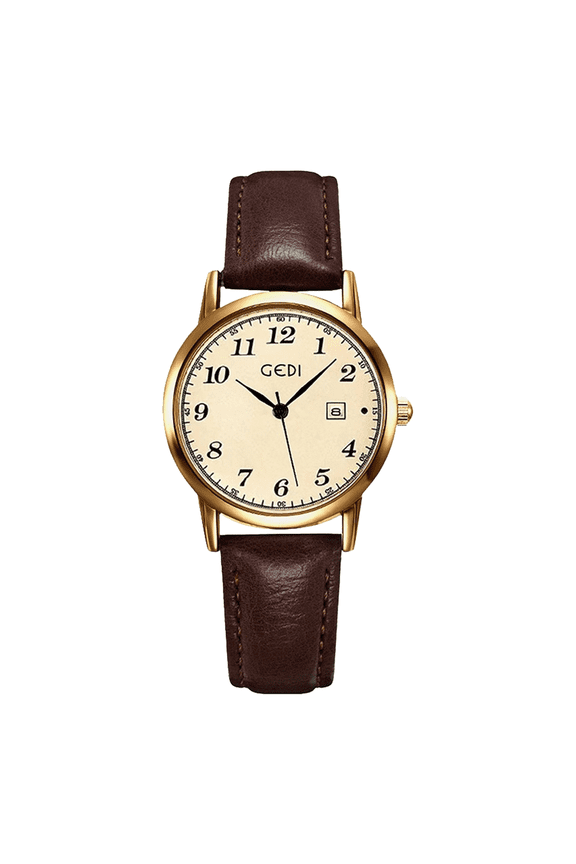 Classic Ladies' Round Quartz Watch - Timeless Style for Every Occasion